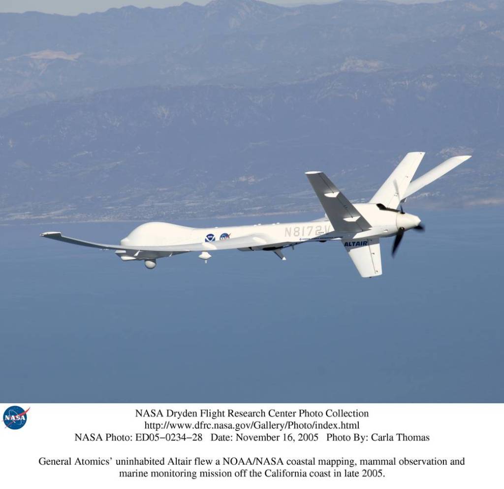 Altair Unmanned Aerial Vehicle over the Channel Islands
