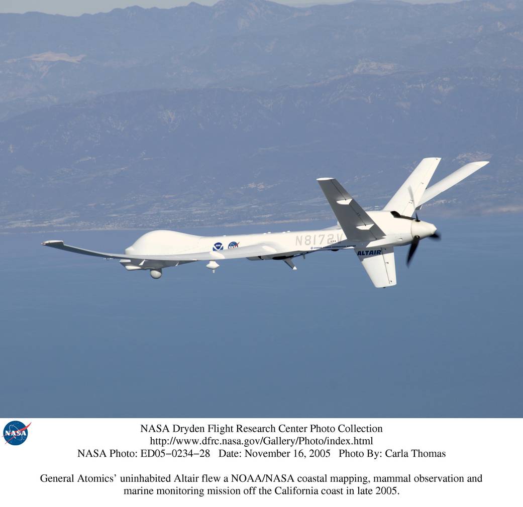 Altair Unmanned Aerial Vehicle over the Channel Islands