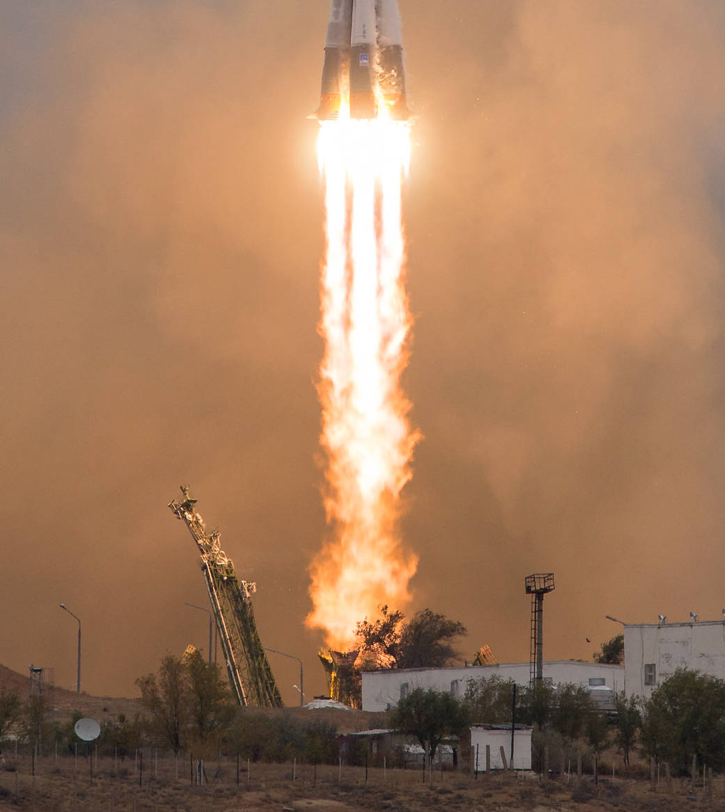 Launch of Soyuz rocket