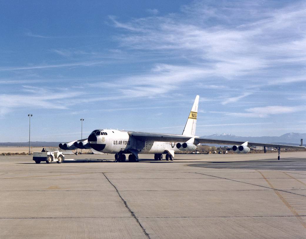 Awaiting a Tow: B-52 Stratofortress