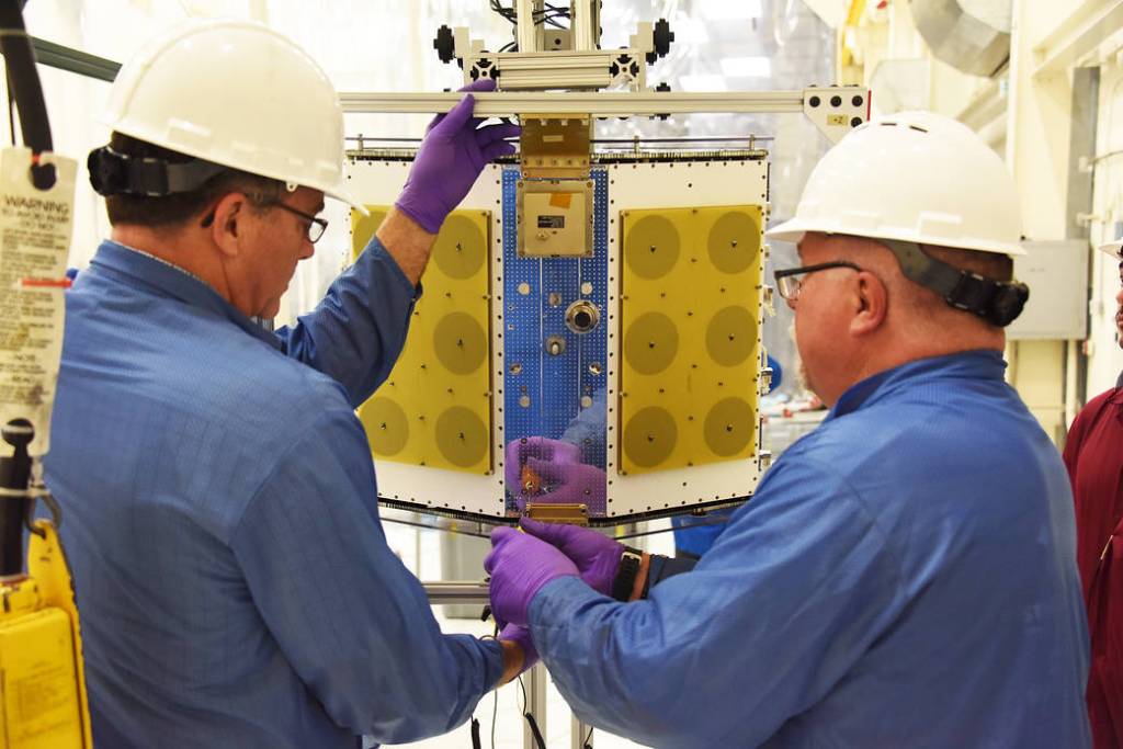 CYGNSS Satellites Installed on Deployment Module