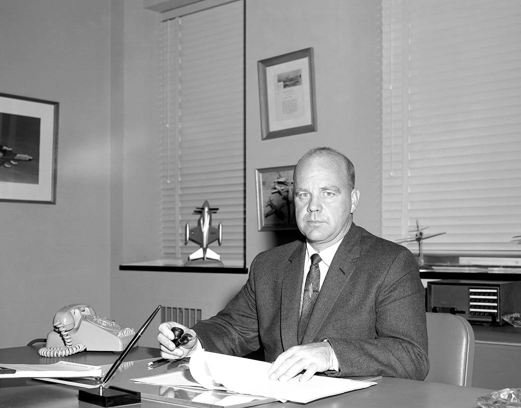 Black and white portait of former Center Director Paul Bikle