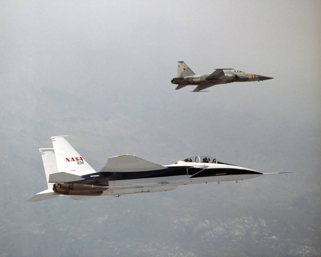 F-15B Supporting the Shaped Sonic Boom Demonstration Project