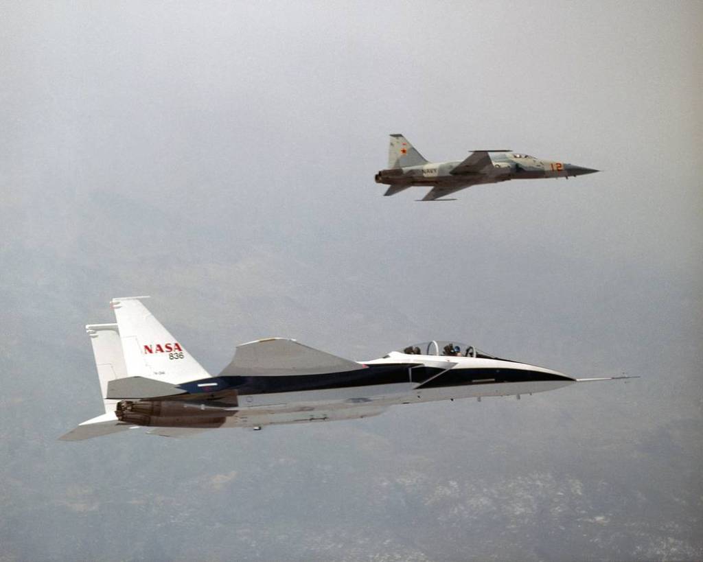 F-15B Supporting the Shaped Sonic Boom Demonstration Project