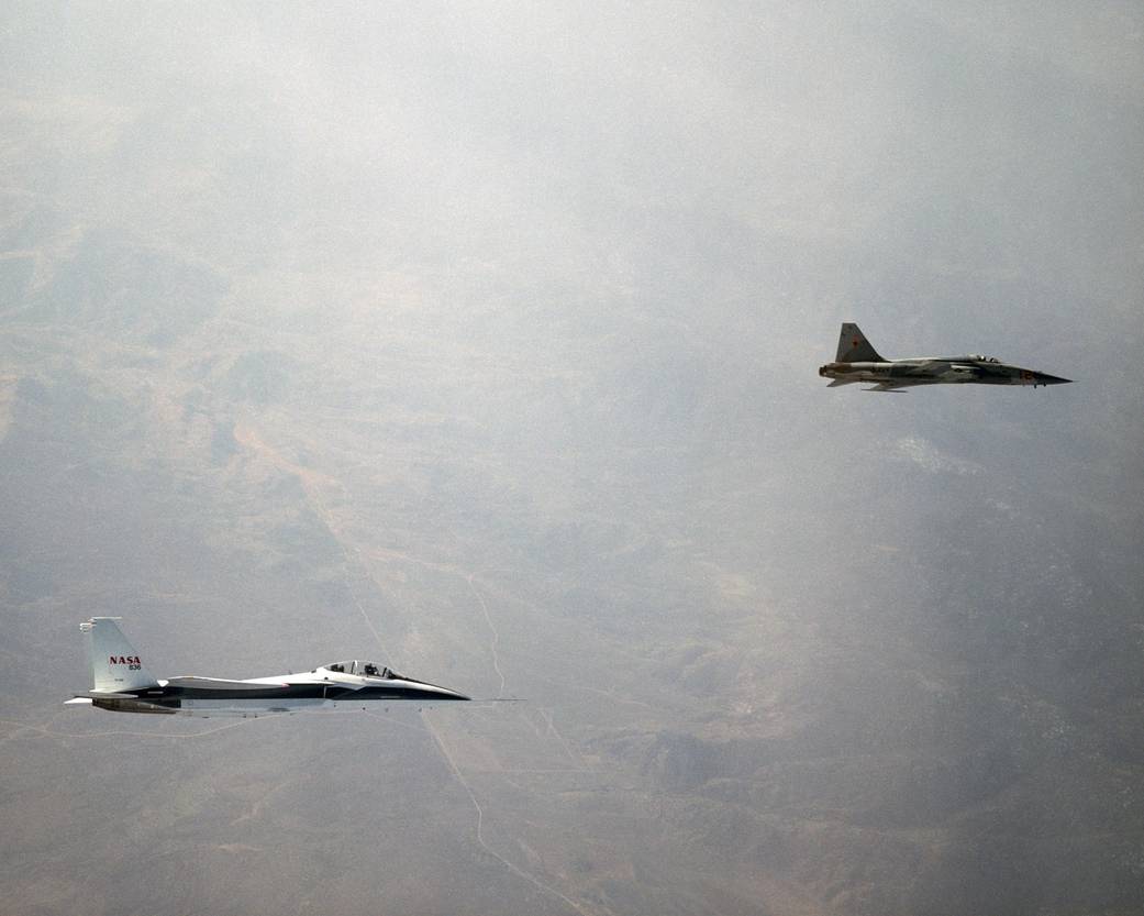 F-15B Supporting the Shaped Sonic Boom Demonstration