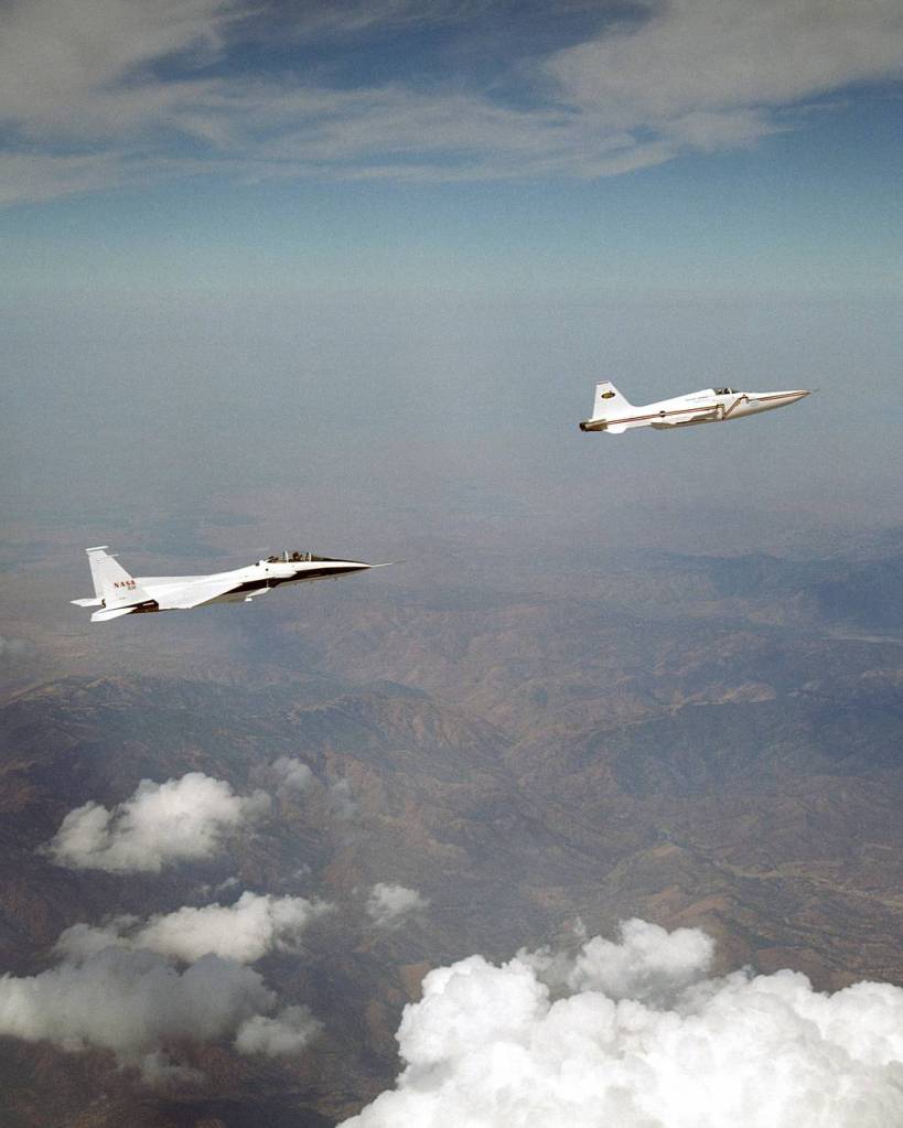 F-15B Supporting the Shaped Sonic Boom Demonstration Project