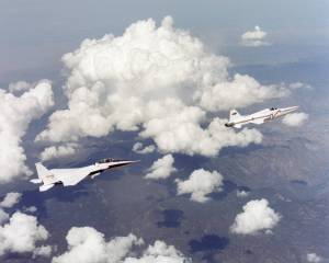F-15B Supporting the Shaped Sonic Boom Demonstration