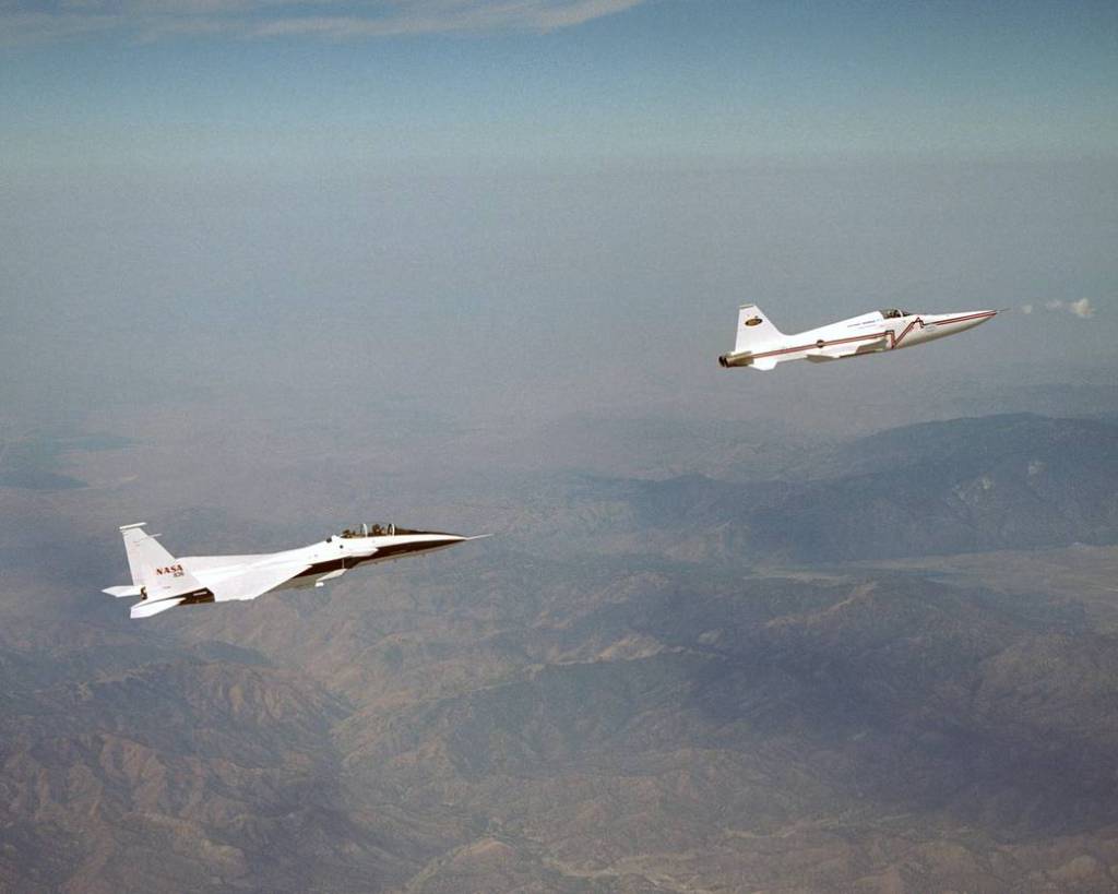 F-15B Supporting the Shaped Sonic Boom Demonstration Project