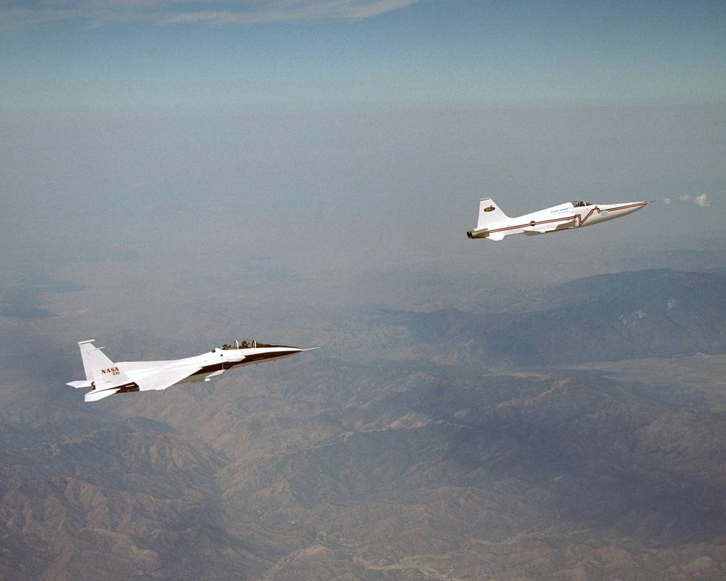 F-15B Supporting the Shaped Sonic Boom Demonstration Project