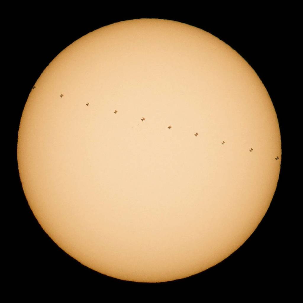 International Space Station Solar Transit