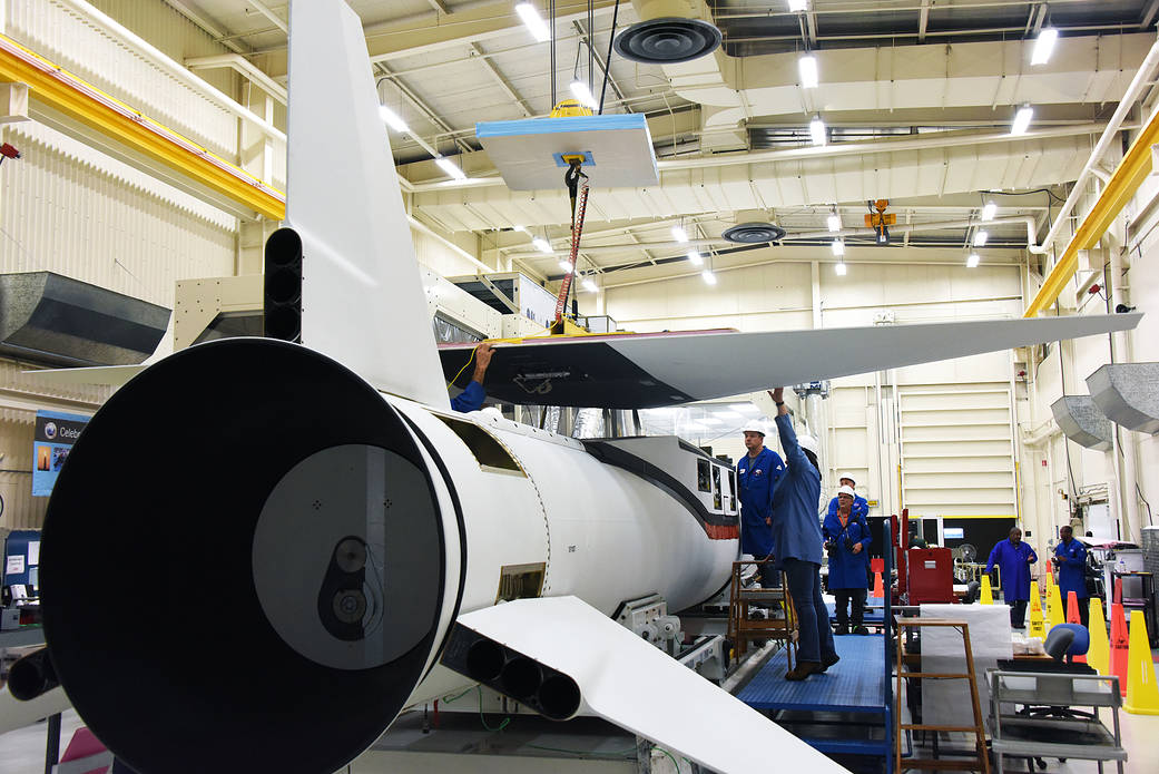 Wing Installed on Pegasus XL for CYGNSS