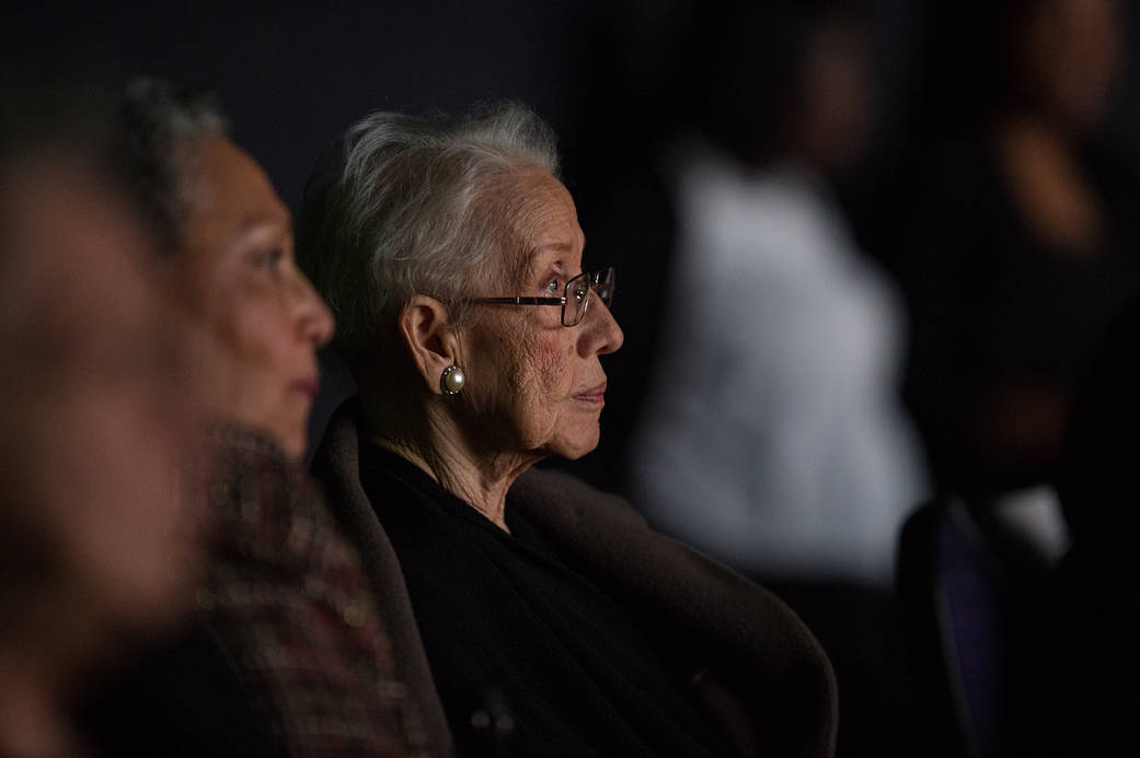Katherine Johnson at Hidden Figures film premiere