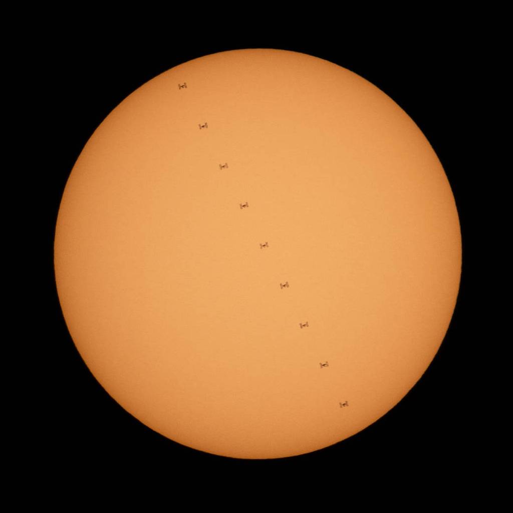 The Space Station Transits Our Sun