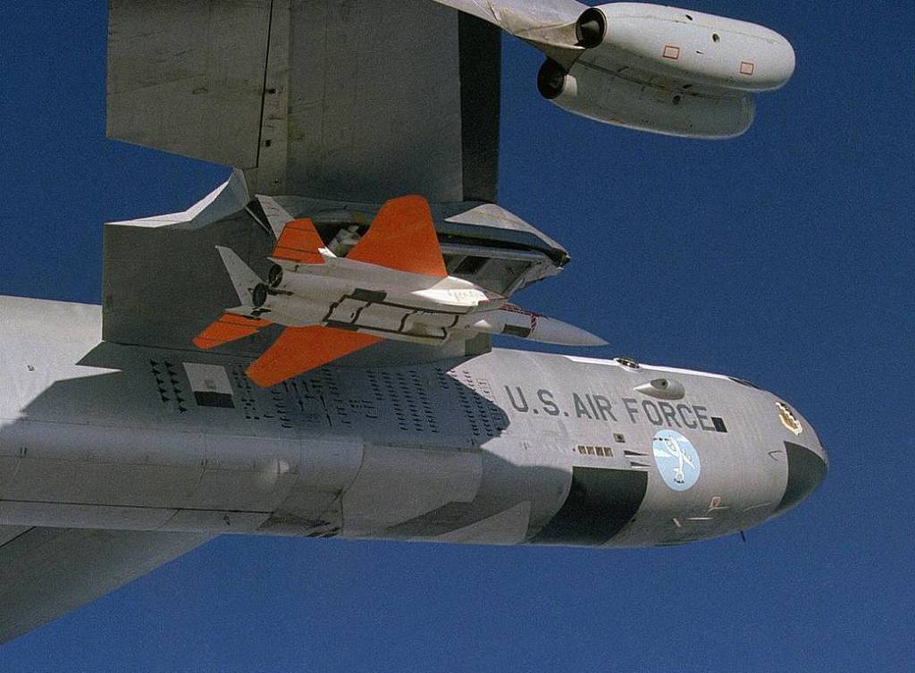 Spin Research Vehicle in B-52 Captive Flight