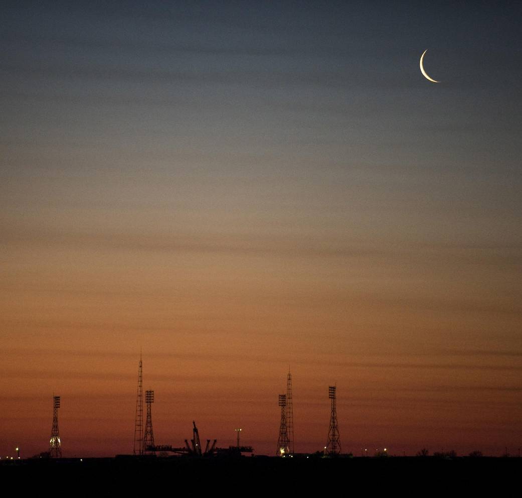 Crescent Moon in Kazakhstan