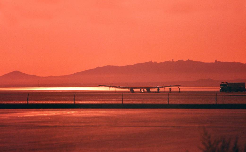 Special Effects Shot of Pathfinder on Rogers Dry Lakebed