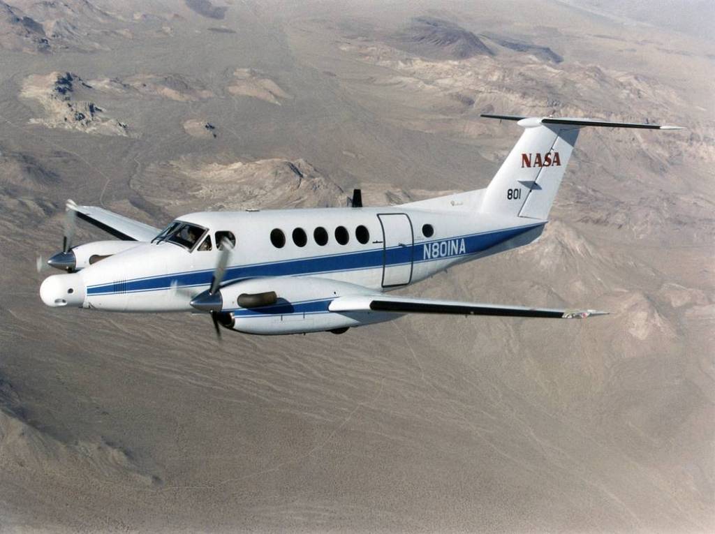 B200 King Air in Flight over Southern California