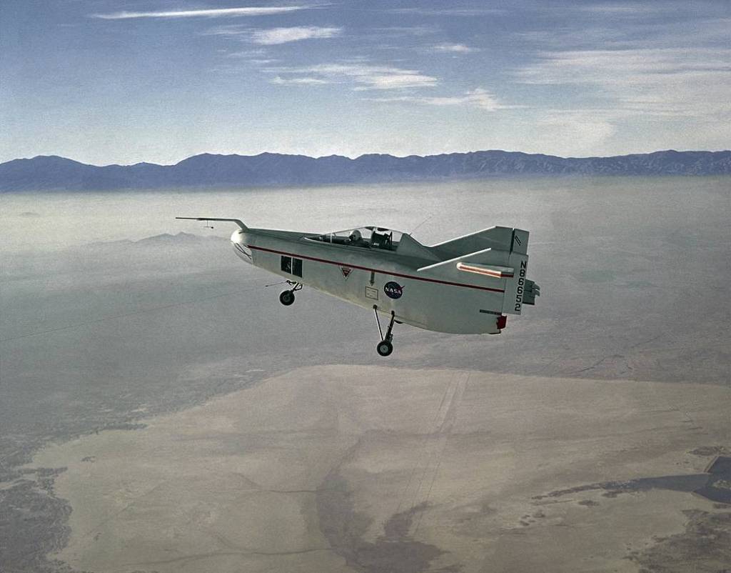 High Above Rogers Dry Lake, Under Tow: M2-F1 Lifting Body