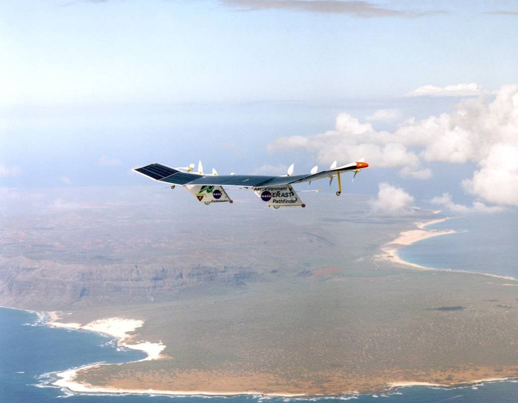 N'ihau a Beautiful Backdrop for Pathfinder-Plus Flight