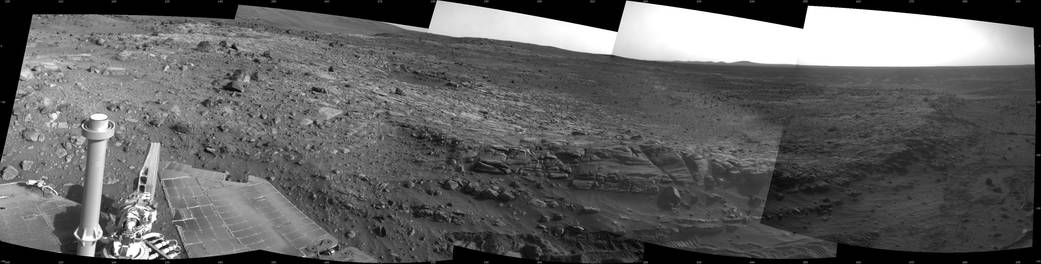 Spirit's View Beside 'Home Plate' on Sol 1823