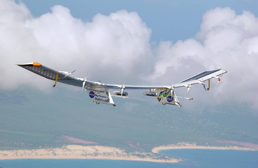 Pathfinder Plus in flight over Hawaii.