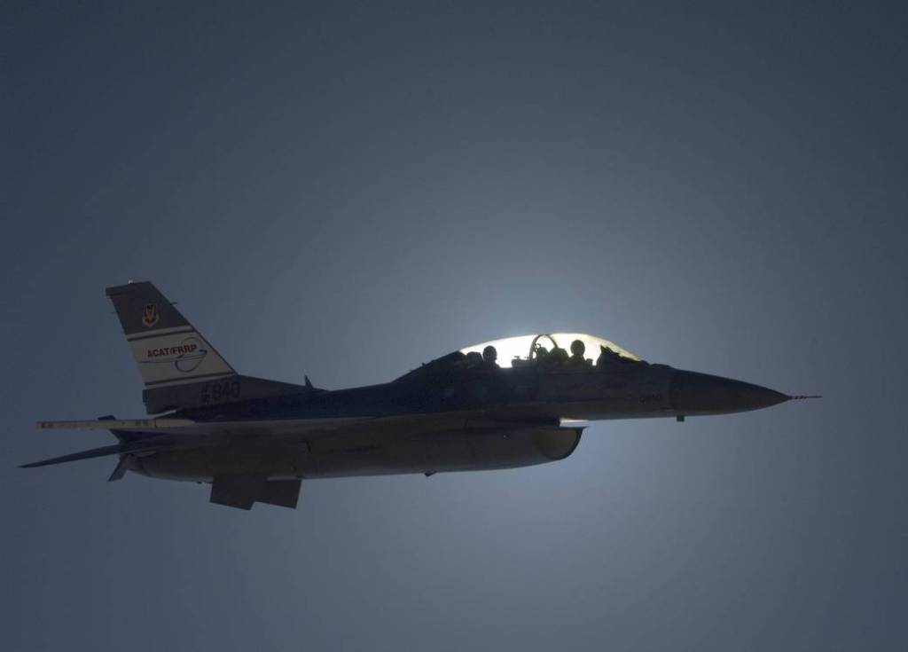 ACAT Aircraft Eclipses the Sun