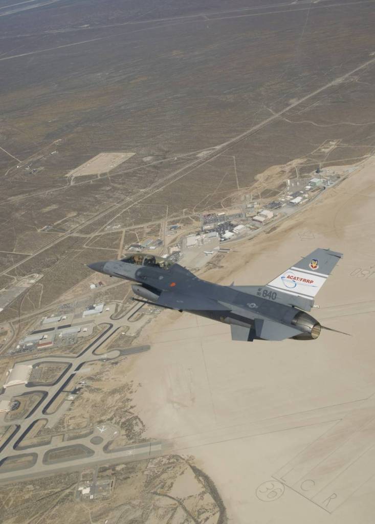 F-16D Uses Collision Avoidance Technologies