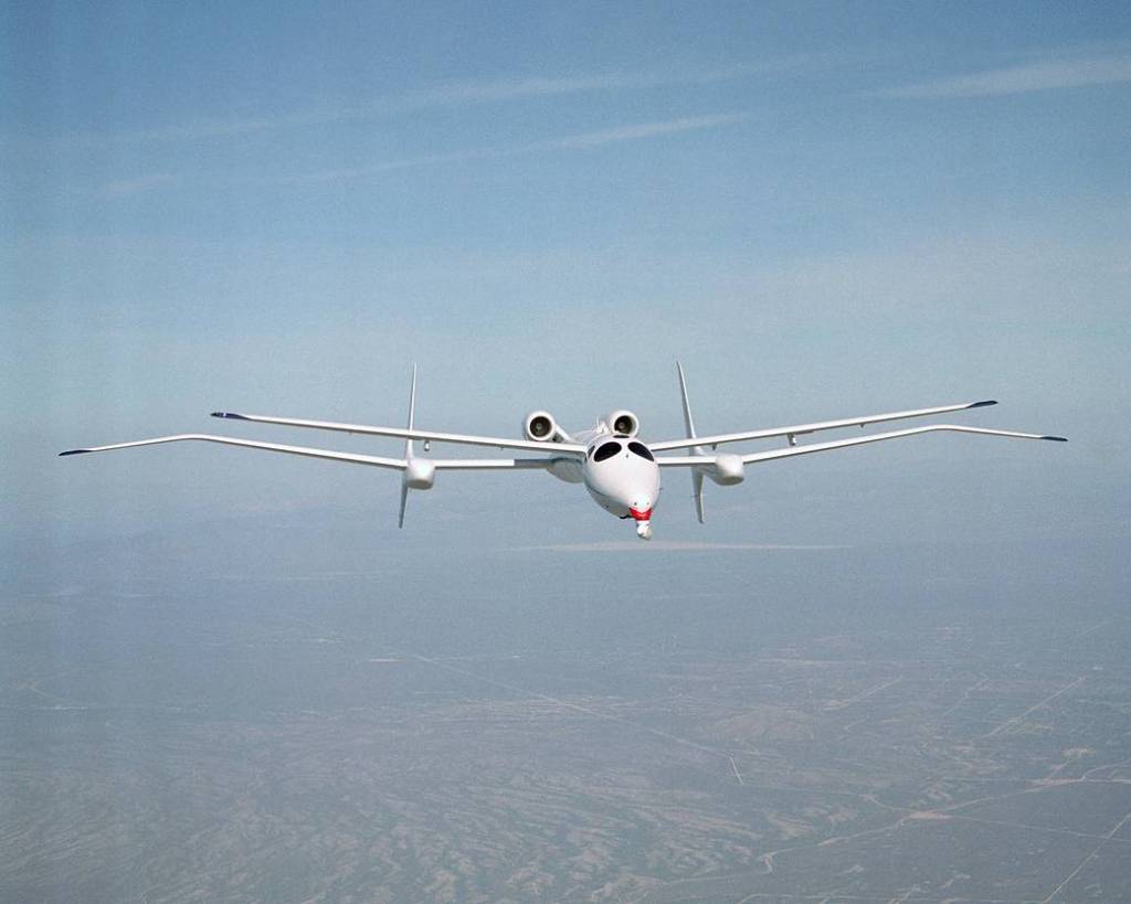 Front View of Proteus Testbed Aircraft