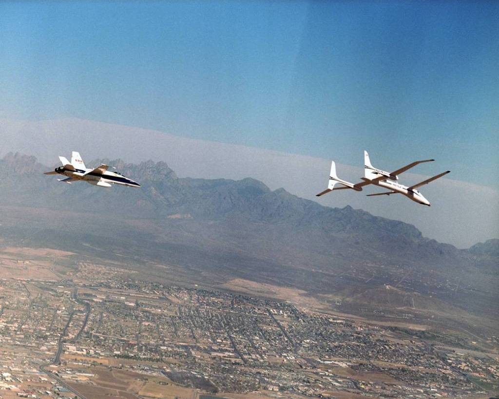 Las Cruces Backdrop for Proteus and F/A-18