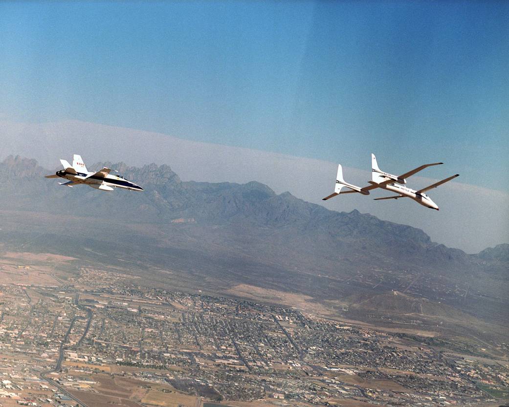 Las Cruces Backdrop for Proteus and F/A-18