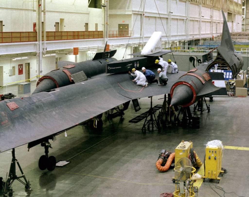Technicians Perform Fit-Check of LASRE at Skunkworks