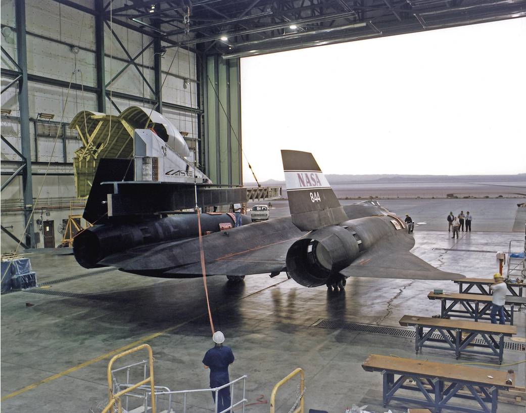Linear Aerospike SR-71 Experiment (LASRE) Mounted on a NASA SR-71
