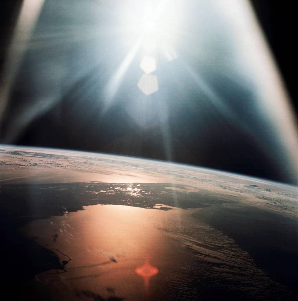 Morning Sun Seen From the Apollo 7 Spacecraft