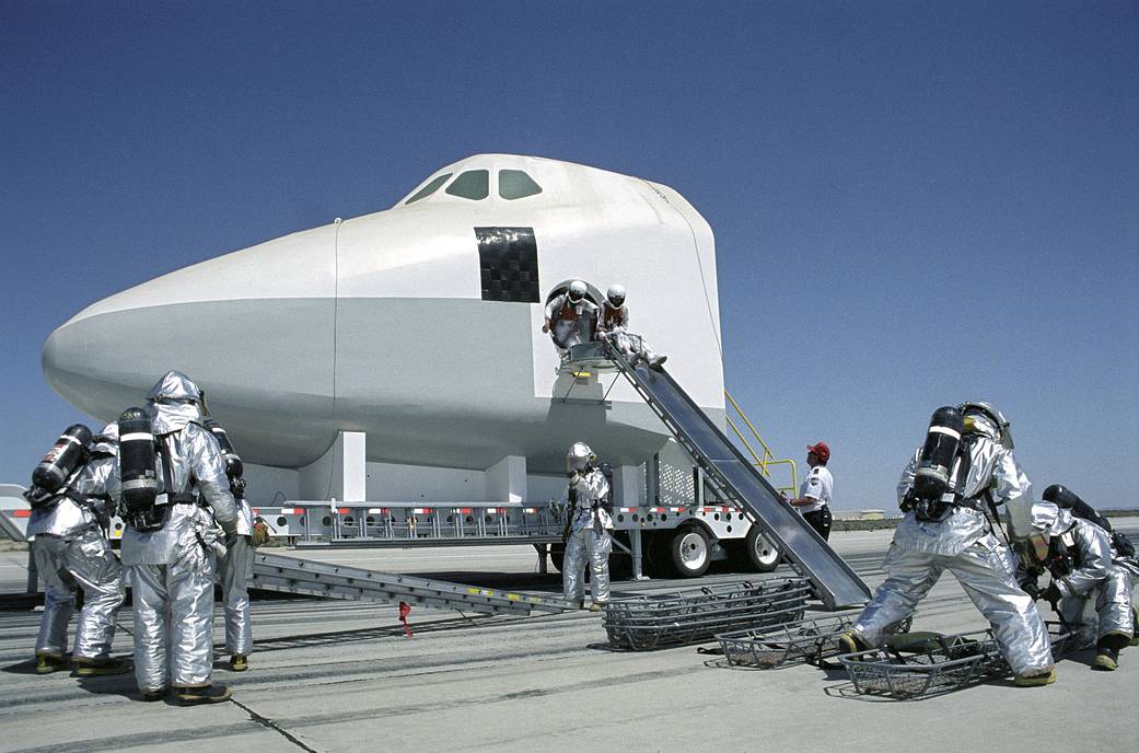 Shuttle Rescue Training Exercise