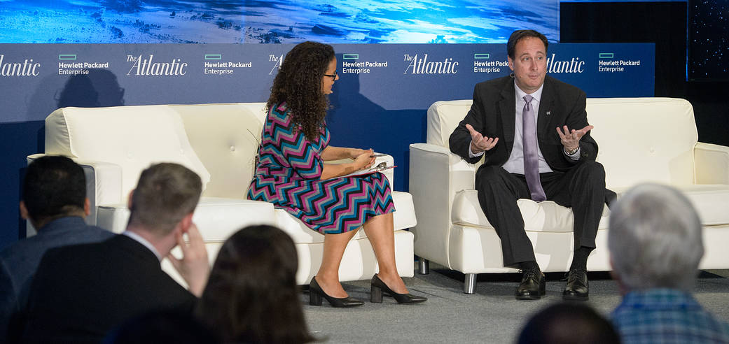 NASA Acting Administrator Lightfoot, seated, speaks at conference