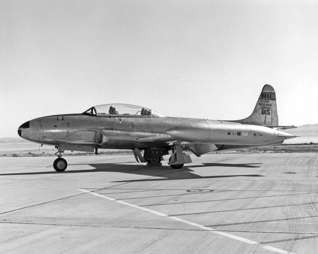 Lockheed T-33A Jet Trainer, Side View