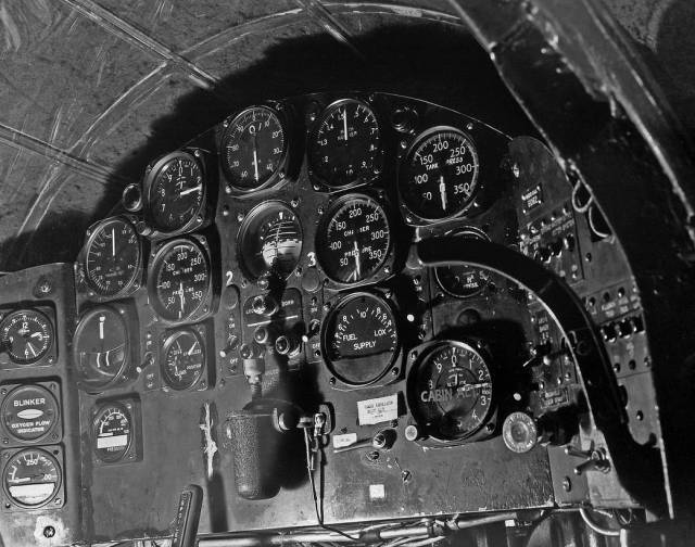 X-1 Aircraft Cockpit Instruments Display