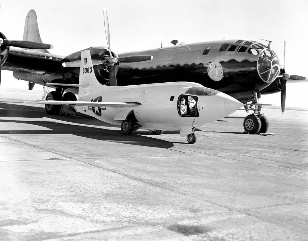 X-1-2 with the Boeing B-29 Launch Ship