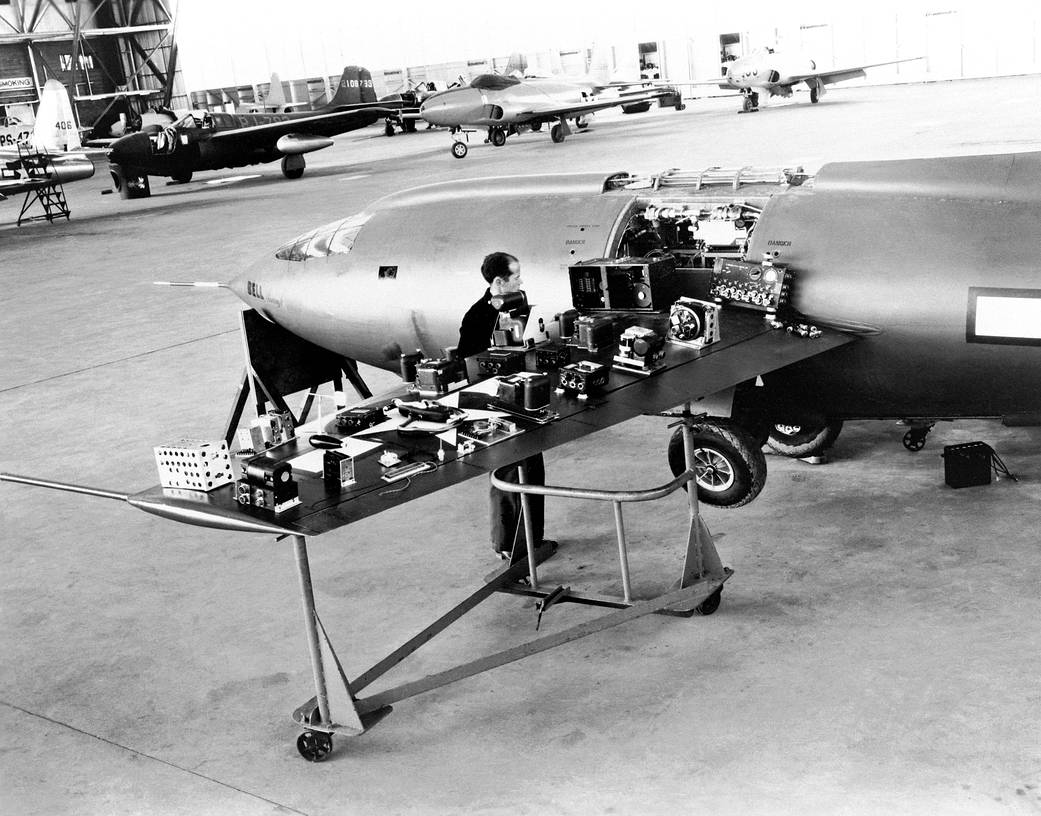 X-1 on Display at NACA Muroc Flight Test Unit Open House