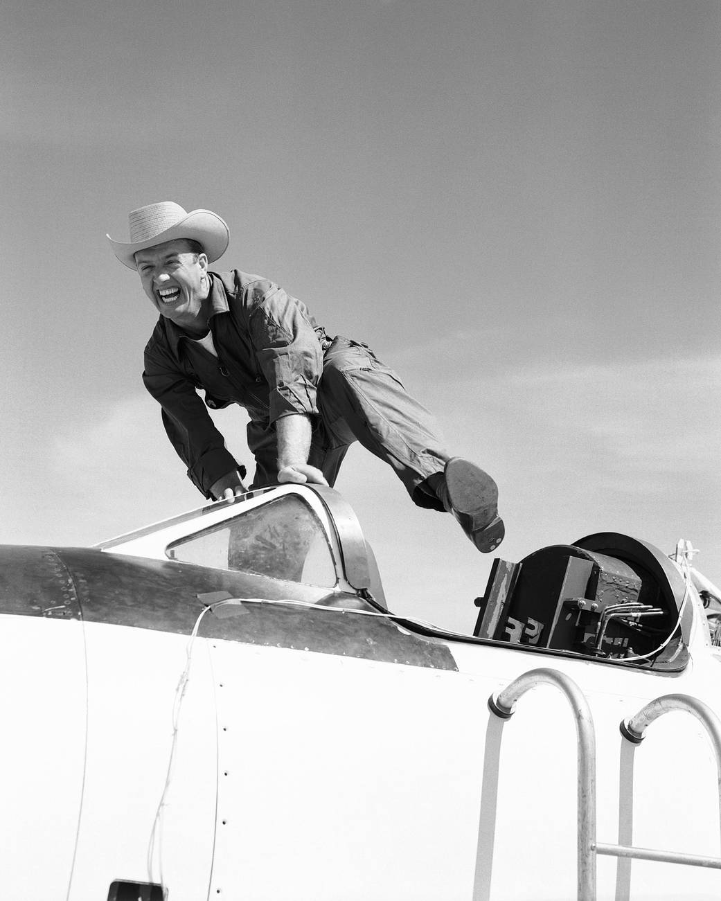 Cowboy Joe Walker and his X-1A Steed