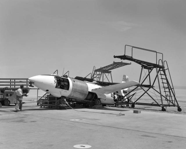 X-1A Ejection Seat Test Setup