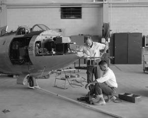 X-1B and its Instrumentation Technicians