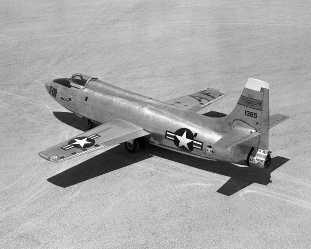 Another Angle of X-1B, Fitted with Reaction Control System