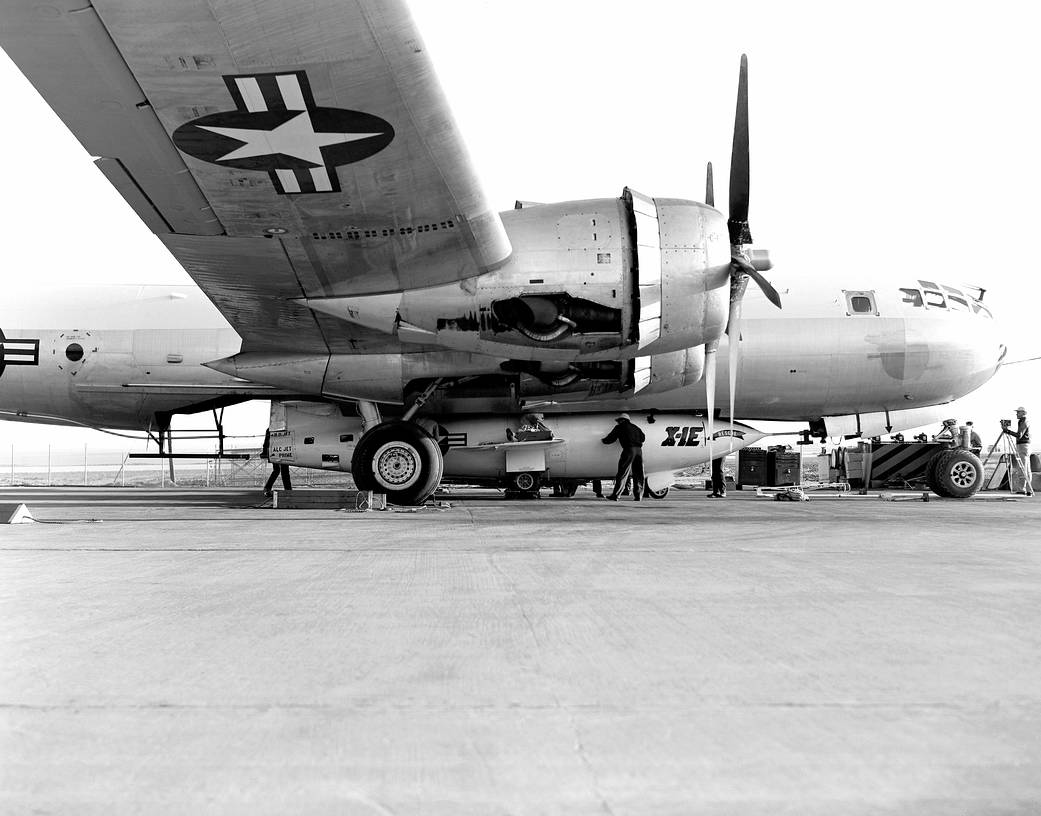 Preparing X-1E for Flight