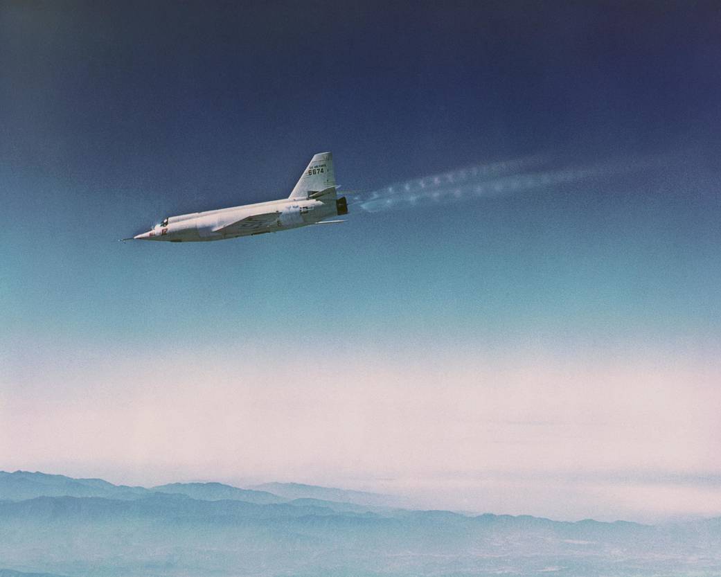 X-2 Number 1 (#674) in Flight over Southern California