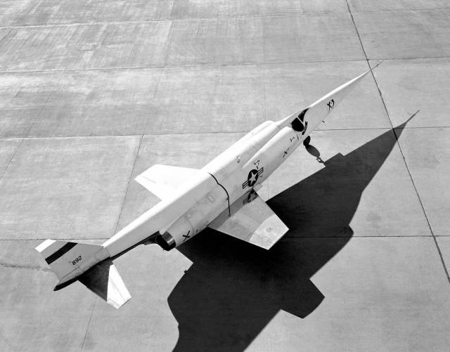 Aft, Look-Down Photo of X-3