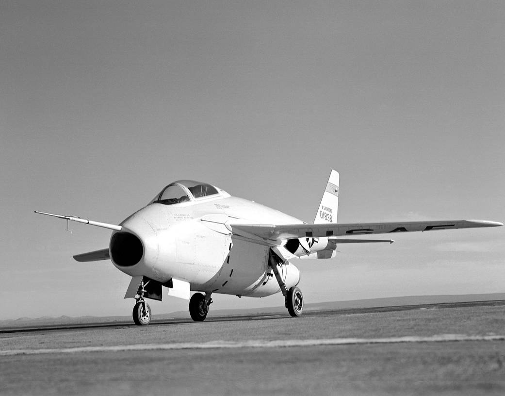 Left Wing Side View of X-5