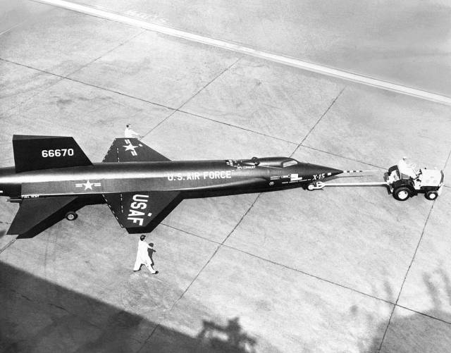 X-15 with XLR-11 Engines in the Modified Rear Fuselage