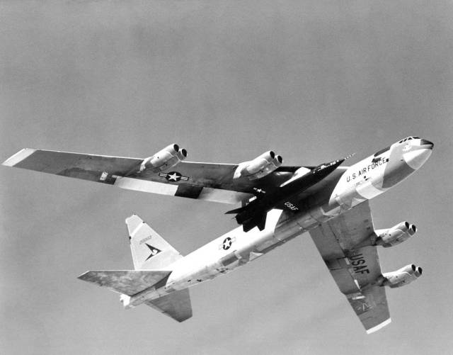 X-15 Carried Aloft by B-52