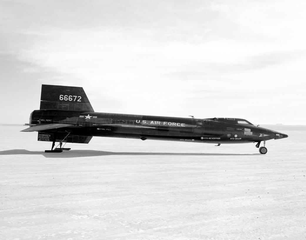 X-15 #3 on the Lakebed at Edwards Air Force Base